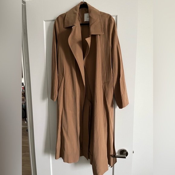 MANGO Flowy Label Trench - Picture 11 of 15